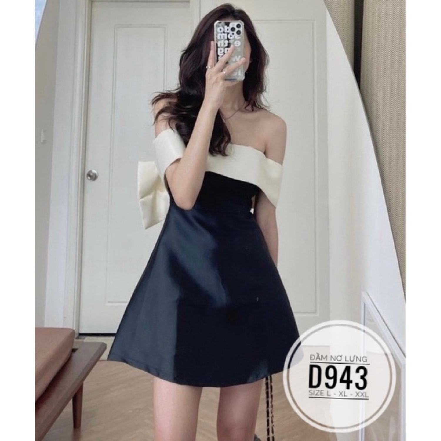 Minstore bigsize đầm nơ lưng d943