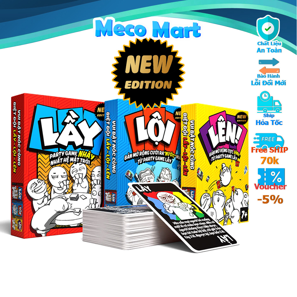 Combo thẻ bài lầy - lội - lên new edition 2023 party game siêu vui siêu lầy