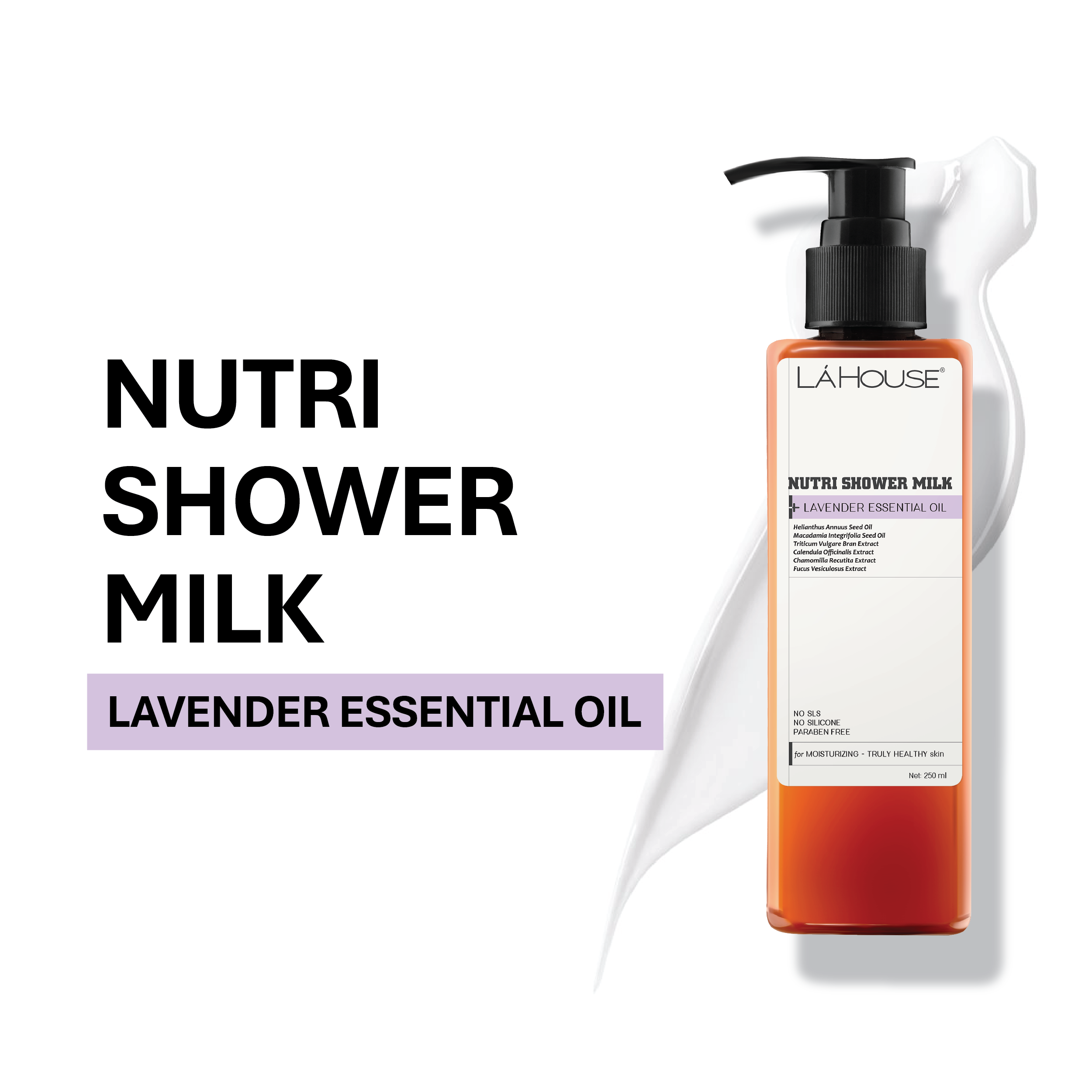 Sữa tắm nutri shower milk lavender essential oil 250ml