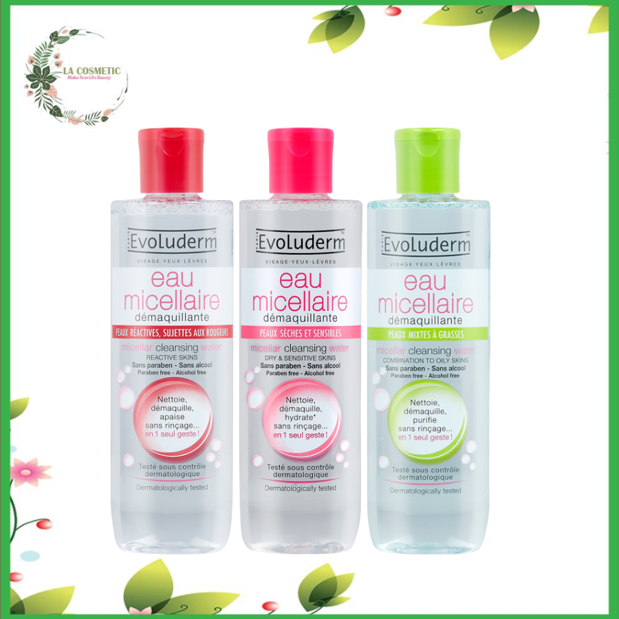 Nước tẩy trang Evoluderm Eau Micellaire 250ml