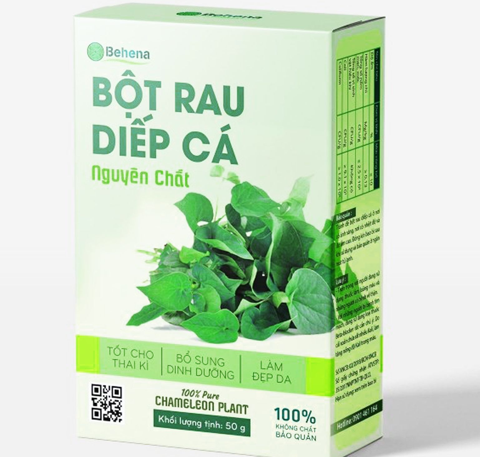 BỘT RAU DIẾP CÁ – Hỗ trợ giảm trĩ táo bón mụn nhọt sỏi thận giúp thanh nhiệt hạ sốt và giải độc 50g