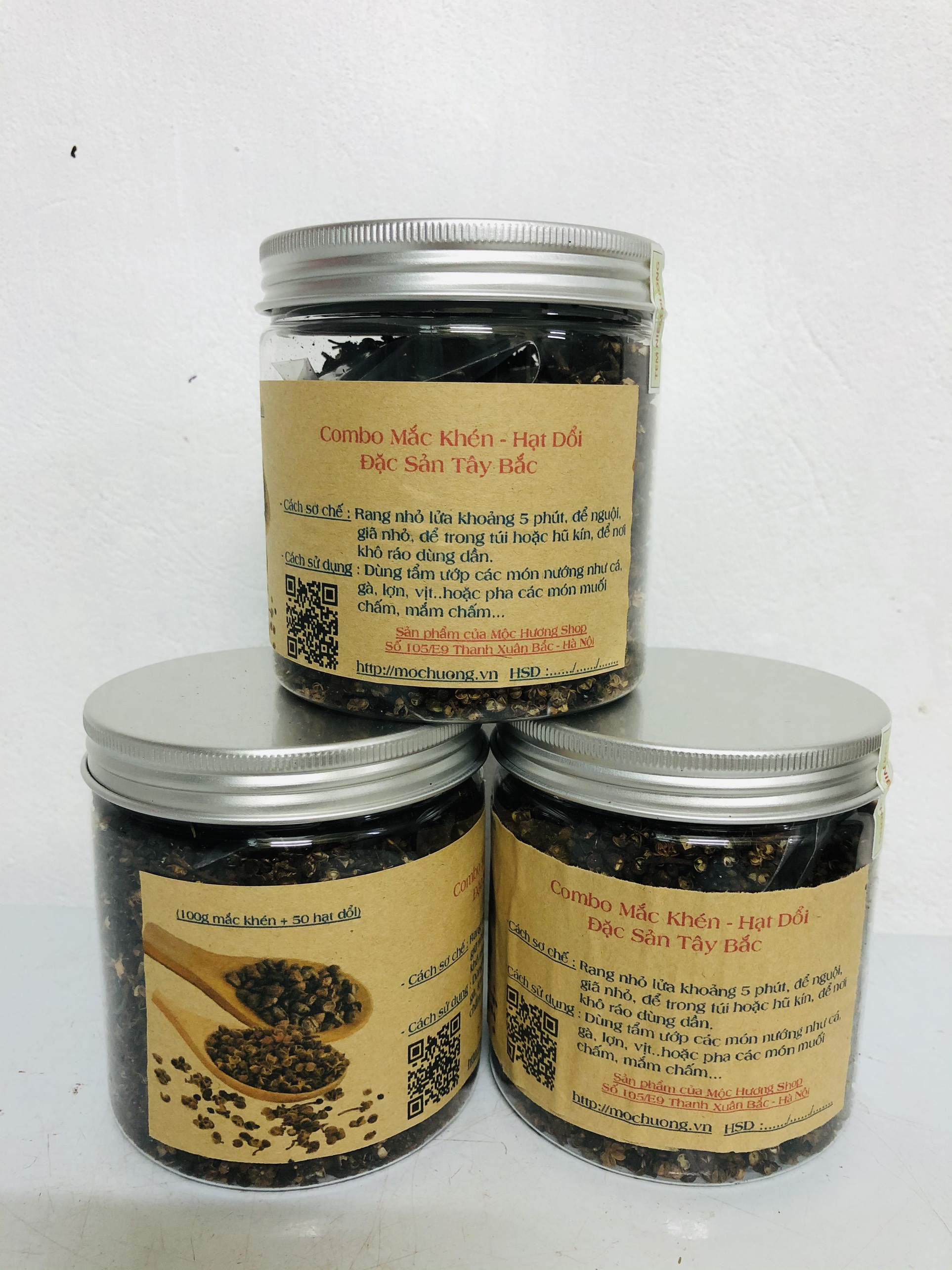 COMBO 100gr Hạt Mắc Khén và 50 Hạt Dổi Nếp