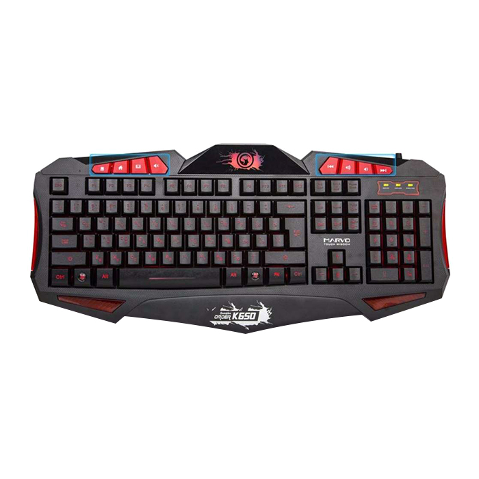 Bàn phím chuyên game cao cấp marvo k650 có đèn led
