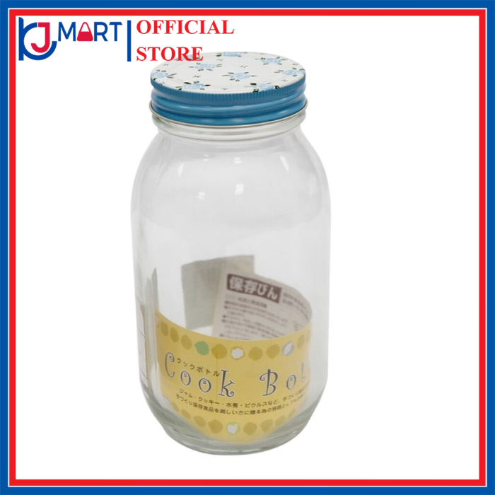 Lọ thủy tinh nắp kim loại 900ml nội địa Nhật Bản
