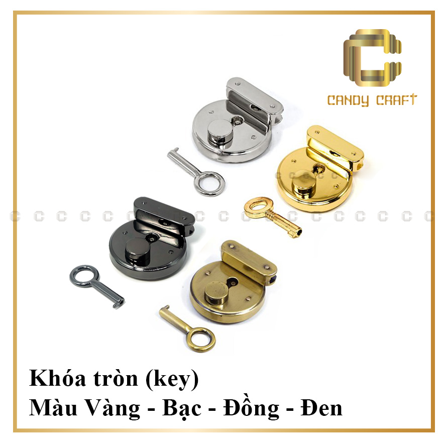 Khóa tròn gắn túi - phụ kiện làm túi xách
