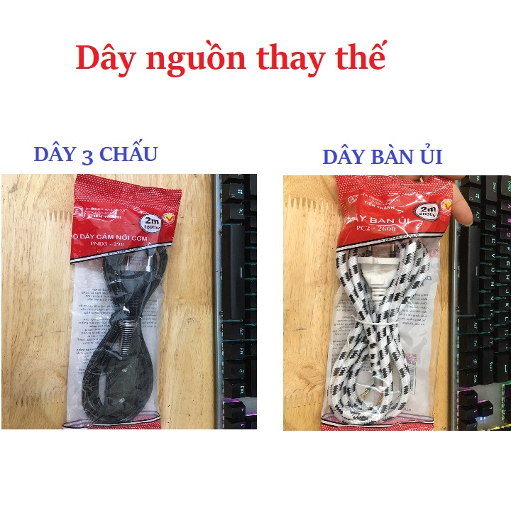 [ 1 CÁI ] DÂY NGUỒN THAY THẾ CHO BÀN ỦI, NỒI CƠM ,LẨU ĐIỆN, ẤM SIÊU..- DIY061