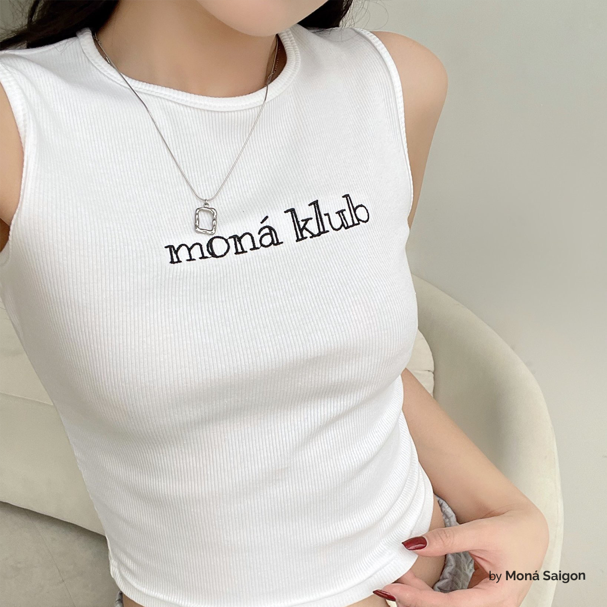 Áo baby tee ôm ba lỗ moná - klub tank top