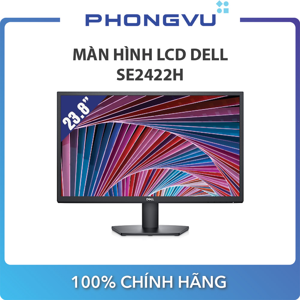 Màn hình lcd dell se2422h 23.8inch/1920x1080@75hz/vga/hdmi/led/đen - bảo hành 36 tháng