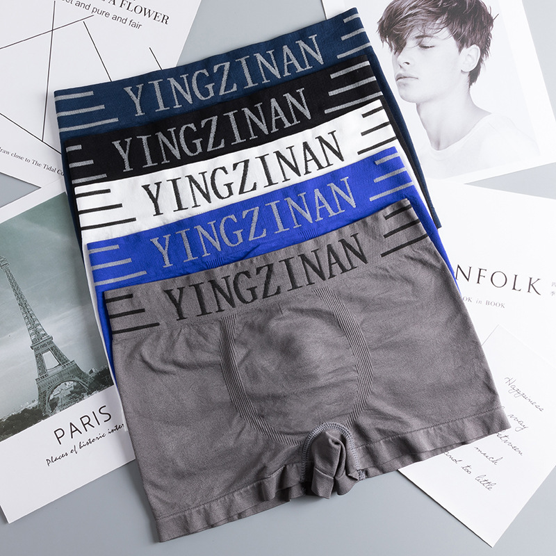 Bộ 4 Quần Lót Nam-Quần sip nam-cao cấp-boxer Munafie CAO CẤP hàng dệt kim cao cấp (Có túi zip) - Quần sịp đùi boxer-King King