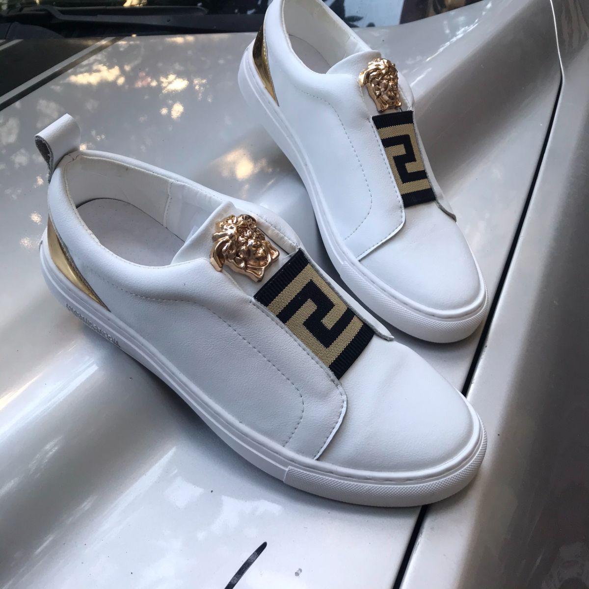 Giày nam trắng - giày lười da nam cao cấp - giày nam hot mới 2022 GN425