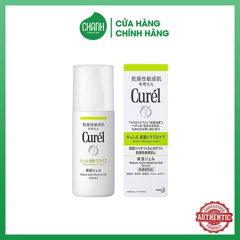 Gel Dưỡng Da Curél Sebum Trouble Care Moisture Facial Gel Dành Cho Da Dầu 120ml
