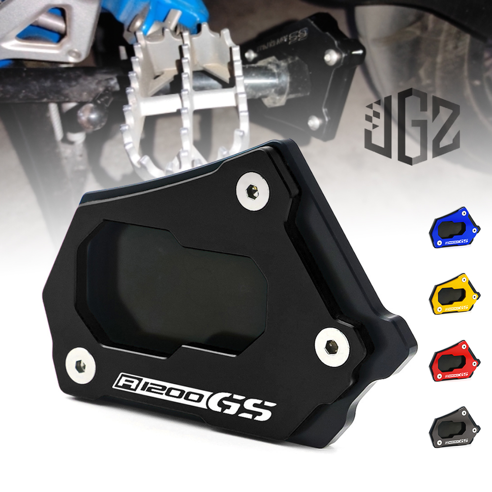 For bmw r1200gs lc 2013-2019 r1200gs adv motorcycle cnc stand enlarger support plate pad kickstand enlargement