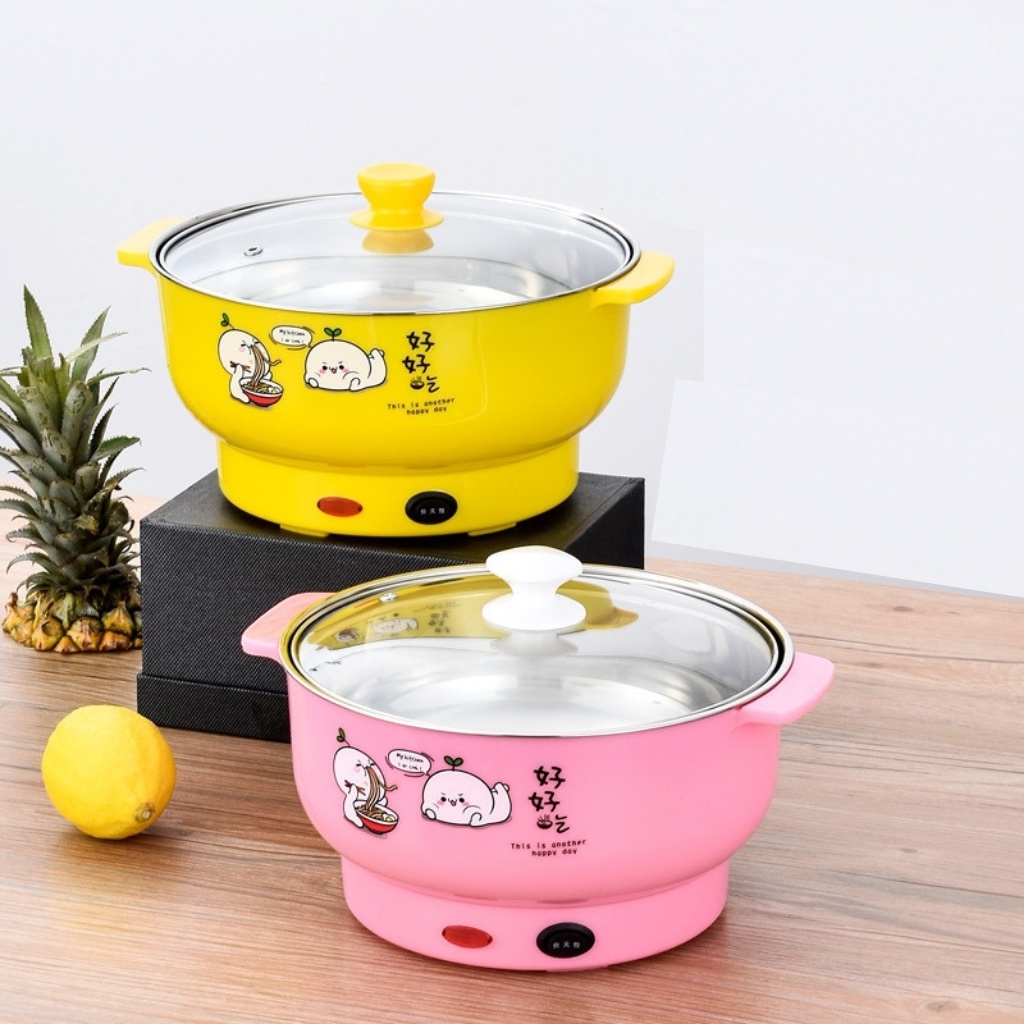 Nồi nẩu lẩu điện cooking pot size lớn , nồi lẩu đa năng - chiên, xào, nấu ăn, nấu lẩu mini