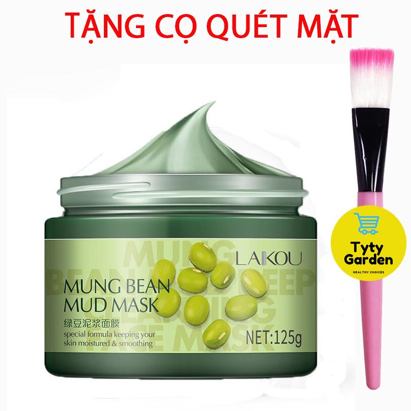 Mặt nạ Laikou mặt nạ bùn đậu xanh tặng cọ quét