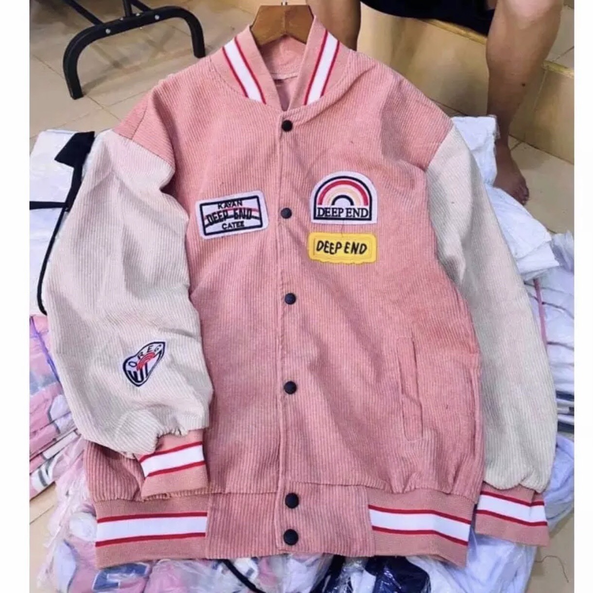 Áo khoác bomber nhung dh12, thời trang nữ, áo kiểu, áo đẹp