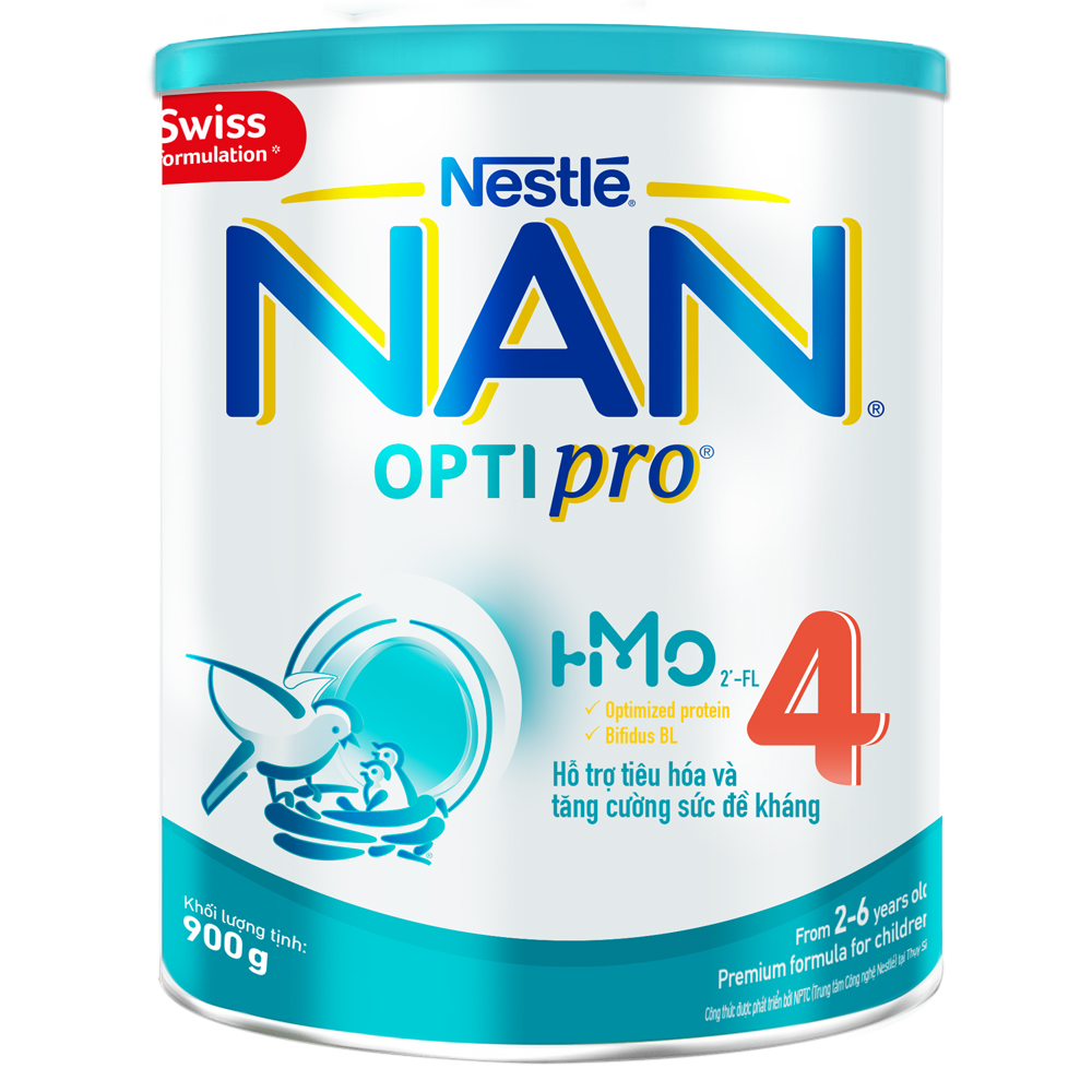 Sữa bột Nestle NAN Optipro 4 900g cho trẻ trên 2 tuổi