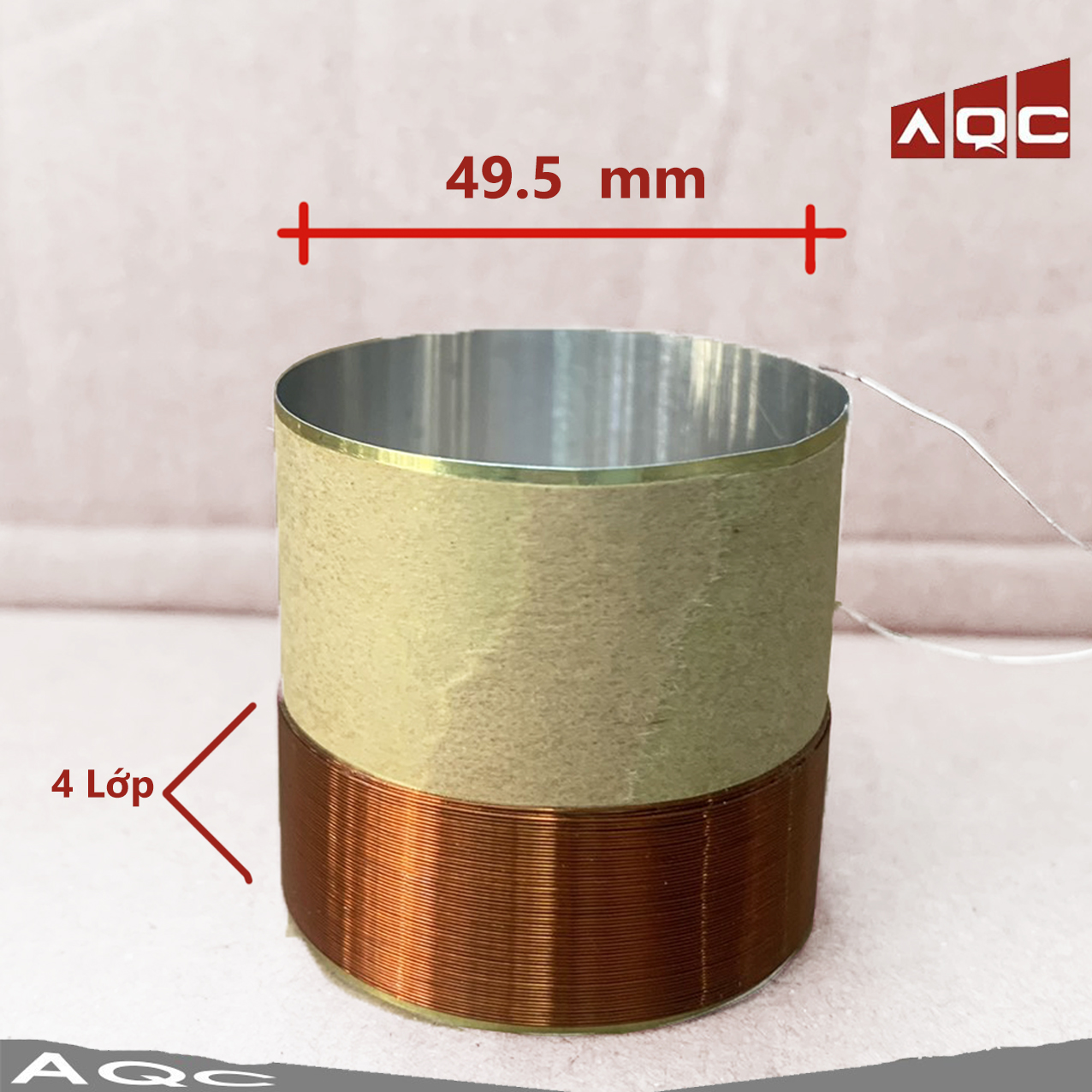 Coil loa 49.5 mm dây đồng - côn loa 49.5 dây đồng 4 lớp