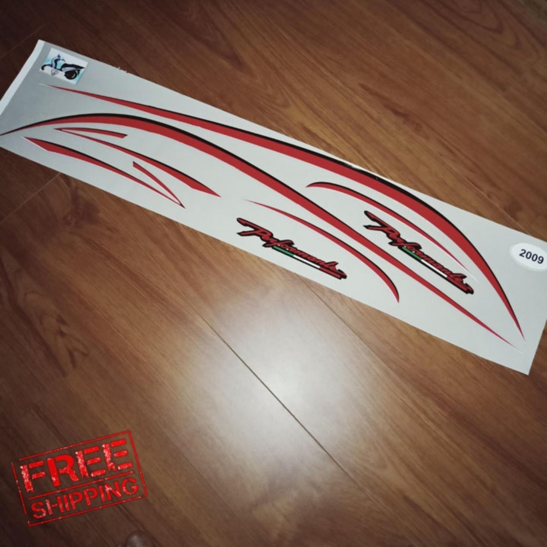 Bộ tem chỉ phản quang Performante đỏ đen dán cho xe SH cực chất OX410,hàng đẹp chất lượng bảo đảm