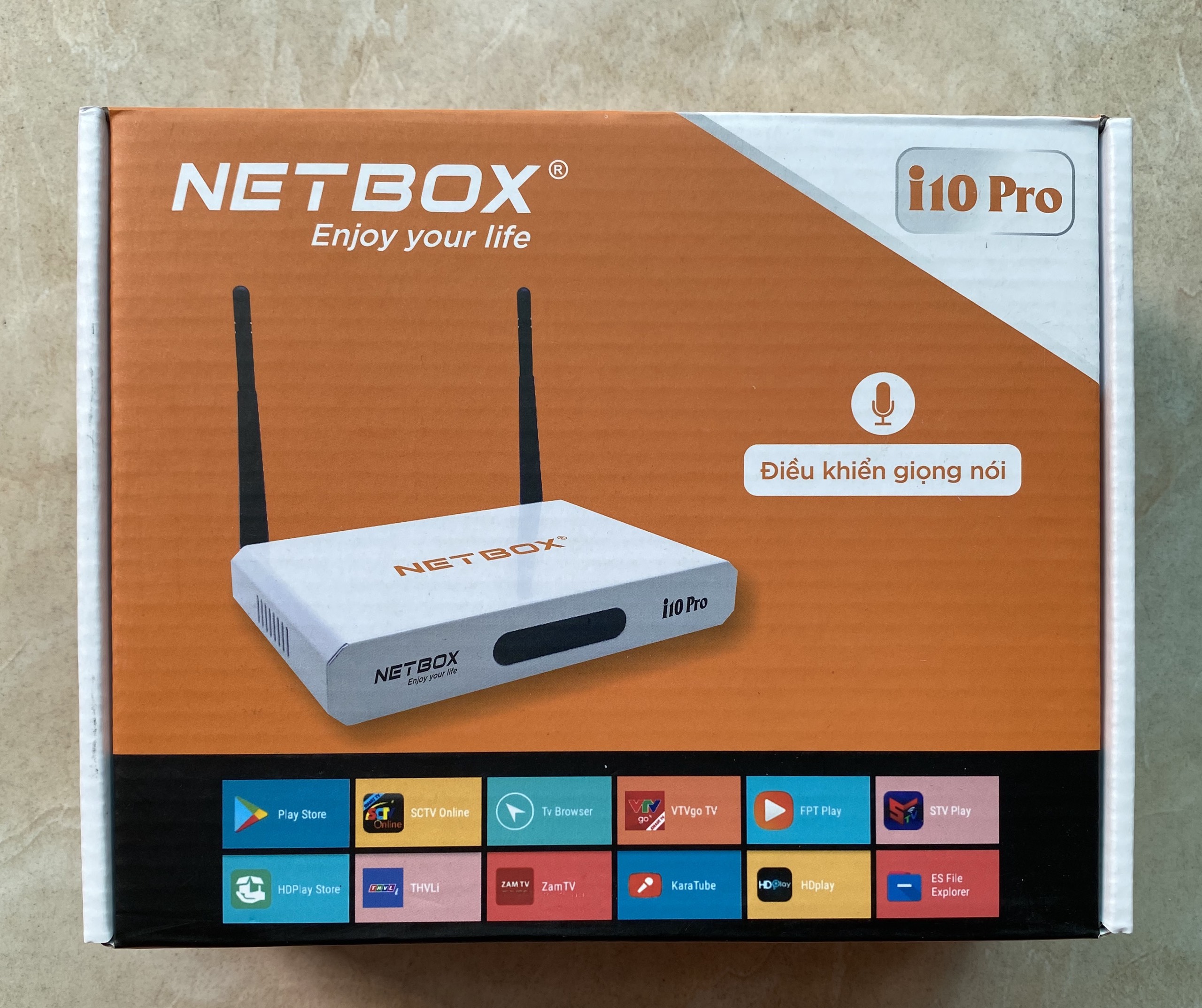 Box TV netbox i10 pro Ram 2G - Chạy mượt mà, Có ứng dụng xem K+, ClipTV, Viettel Full HD