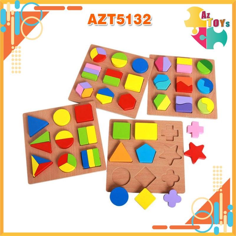 Bộ chia phân số nhỏ bằng gỗ - azt5132