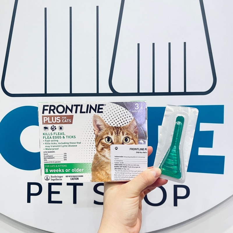 Tɾị ve rận cho mèo frontline plus
