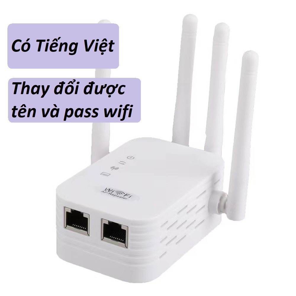  Bộ kích sóng wifi K24 phiên bản 2024 có Tiếng Việt 4 râu 2 cổng tốc độ 300mbps phát xuyên tường kết nối xa sóng mạnhBộ k 