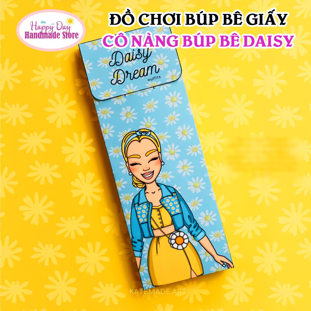 Búp bê giấy - cô gái búp bê giấy daisy - búp bê giấy thay đồ - đồ chơi giấy tự làm cho bé - đồ chơi sáng tạo cho bé