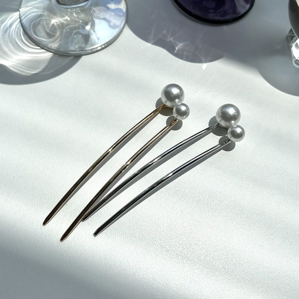 Trâm cài tóc dáng ngắn đính ngọc sang trọng Modleaf Small pearl stick Hàn Quốc
