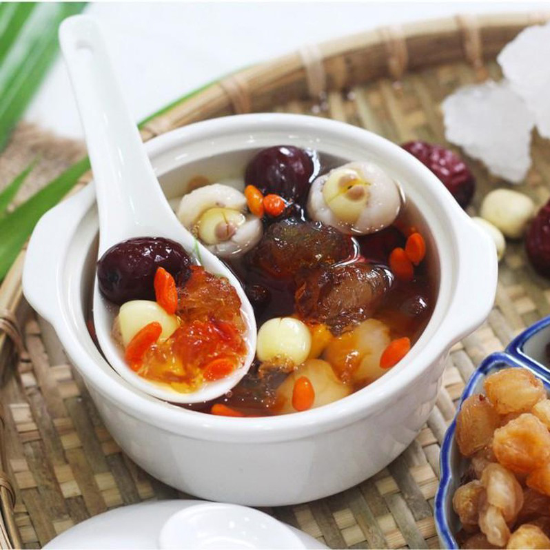 [HOT]Set chè dưỡng nhan tuyết yến/ Combo 1 gói lớn nguyên liệu nấu chè dưỡng nhan tuyết yến 12 vị