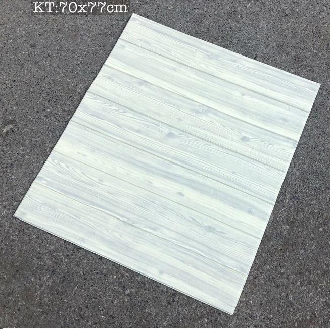 Xốp dán tường giả gỗ - set 10 tấm