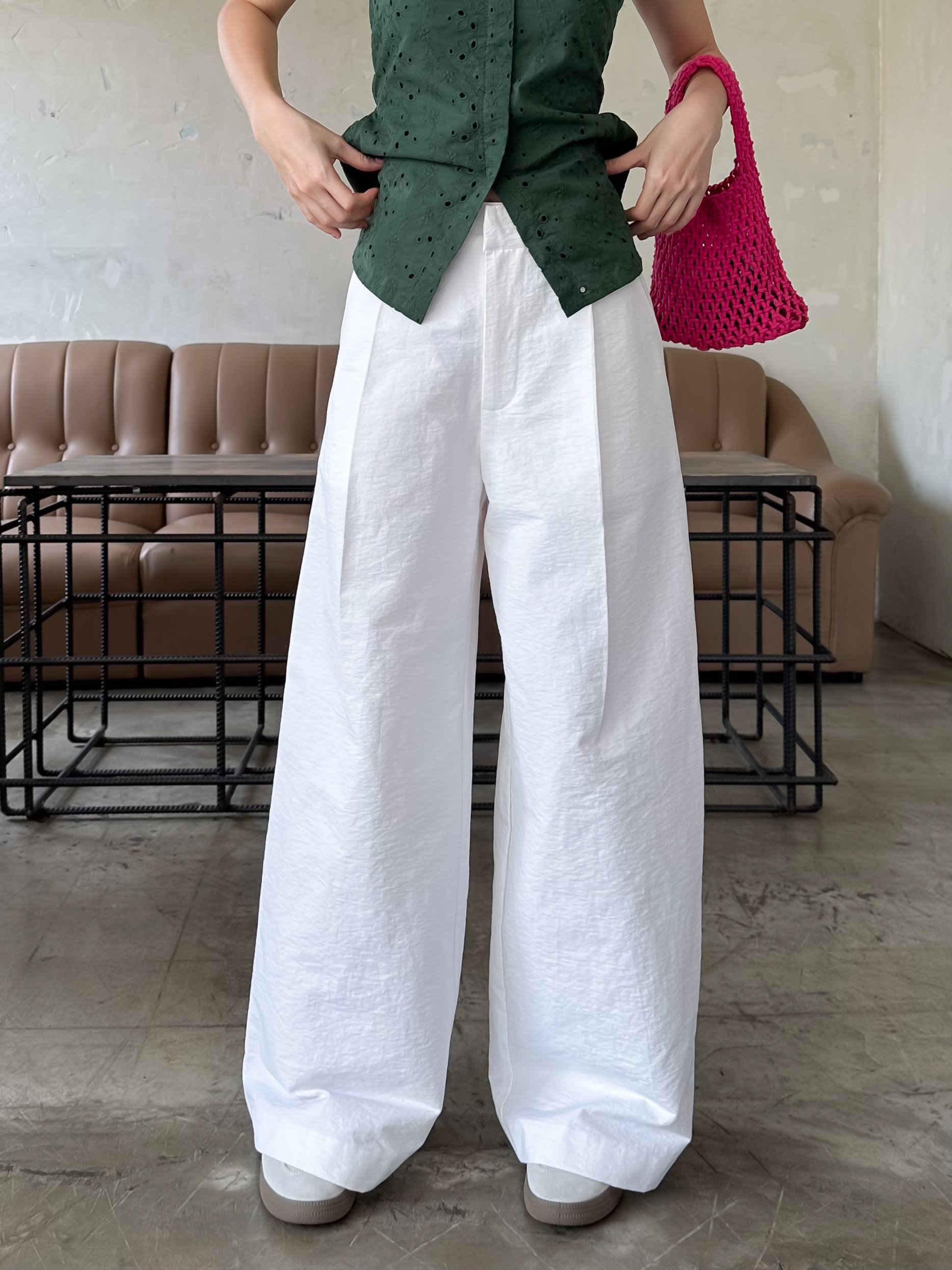 Kido quần tây kaki đũi ống rộng tyler pants