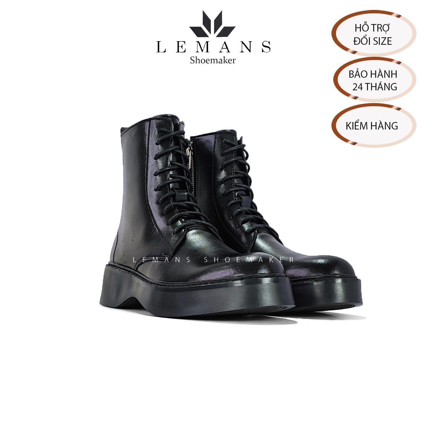 The Breakthrough Chunky COMBAT Boots Lemans - BST độc quyền