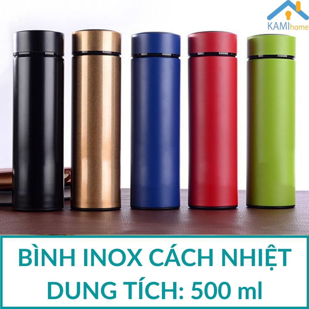 Bình giữ nhiệt 500ml Lõi inox cao cấp KamiHome Model22004.22005 ly cốc uống nước ly coc giu nhiet lygiunhiet cocgiunhiet