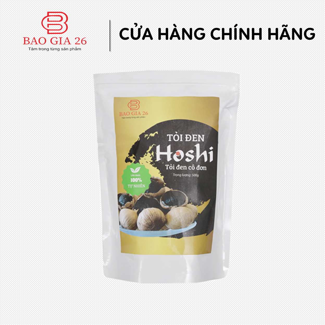 Tỏi Đen Cô Đơn Hoshi loại 2 [3kg/6 túi] - 100% Lên Men Tự Nhiên 90 Ngày