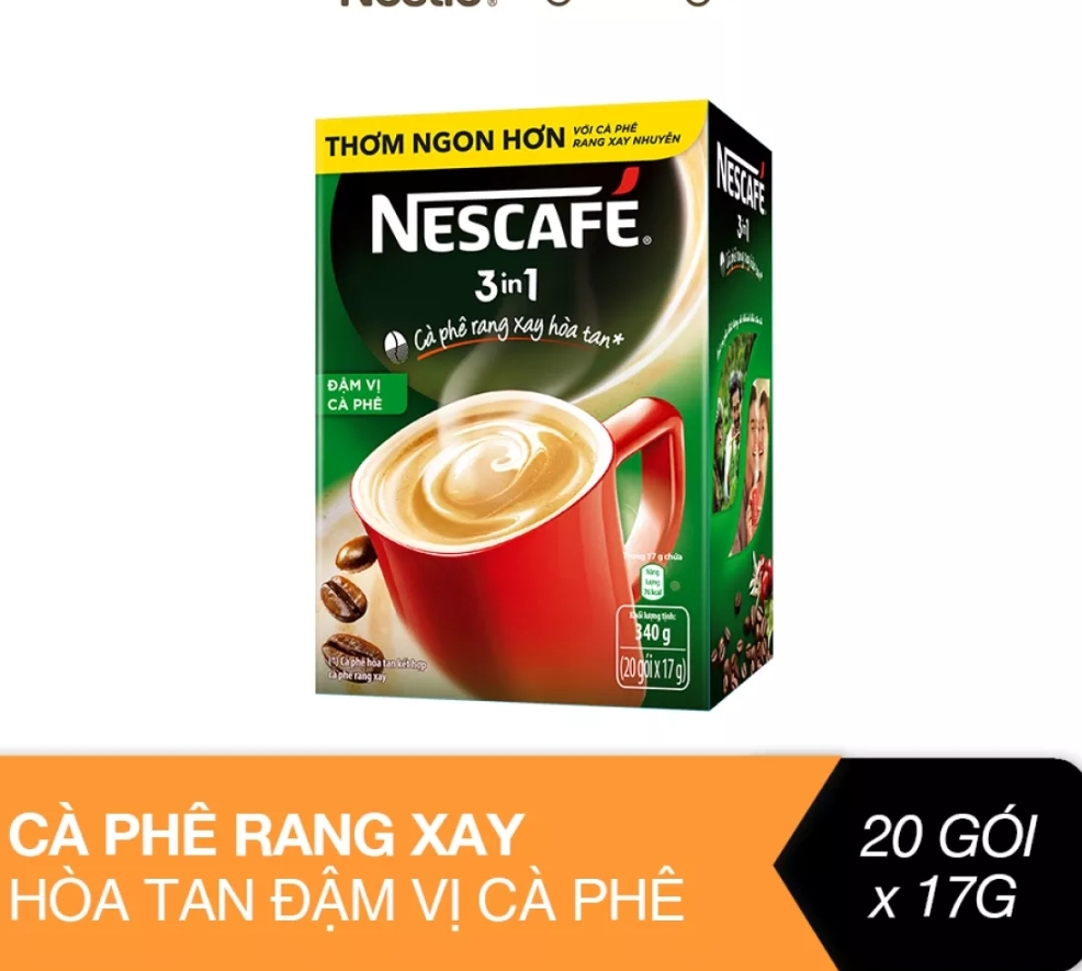Cà phê hòa tan 3 trong1 1 nescafe đậm vị cà phê