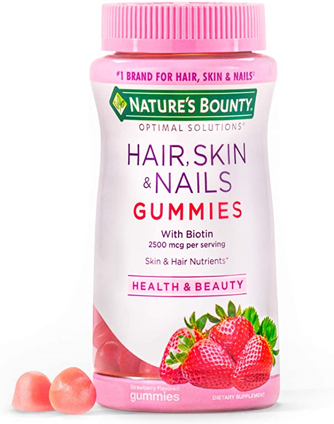 Kẹo Dẻo Nature s Bounty Hair, Skin & Nails Gummies Làm Đẹp Da, Tóc 80 viên