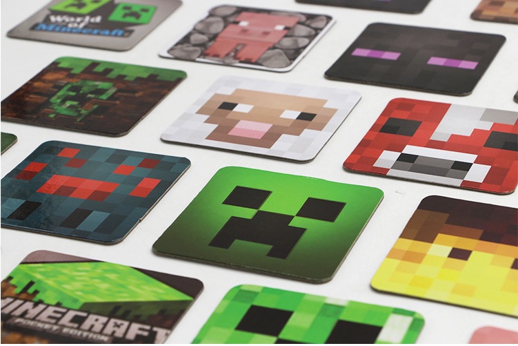 Thẻ gỗ in hình nhân vật Minecraft cực đẹp