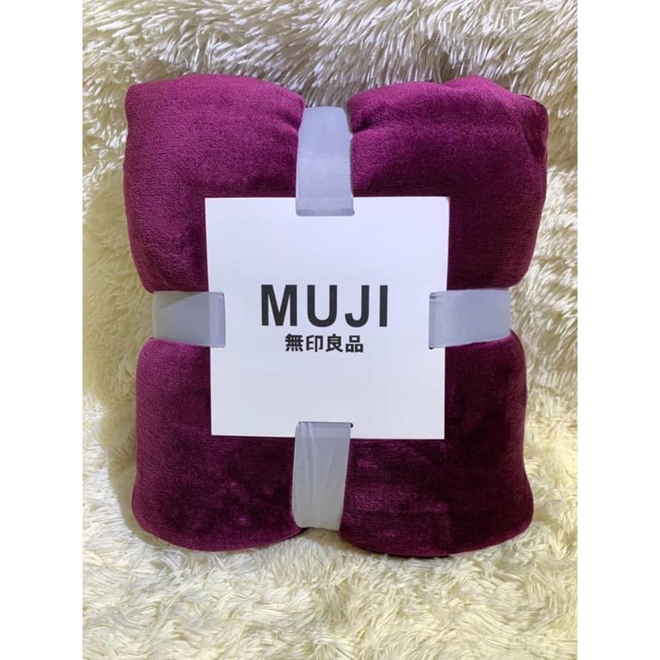 Chăn lông xuất nhật muji hàng mới cực hot