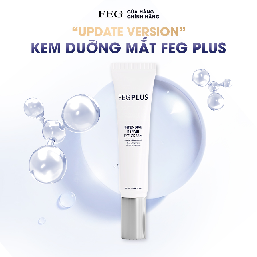 Feg plus eye cream - kem dưỡng sáng và cấp ẩm chuyên sâu cho quầng thâm mắt 20ml