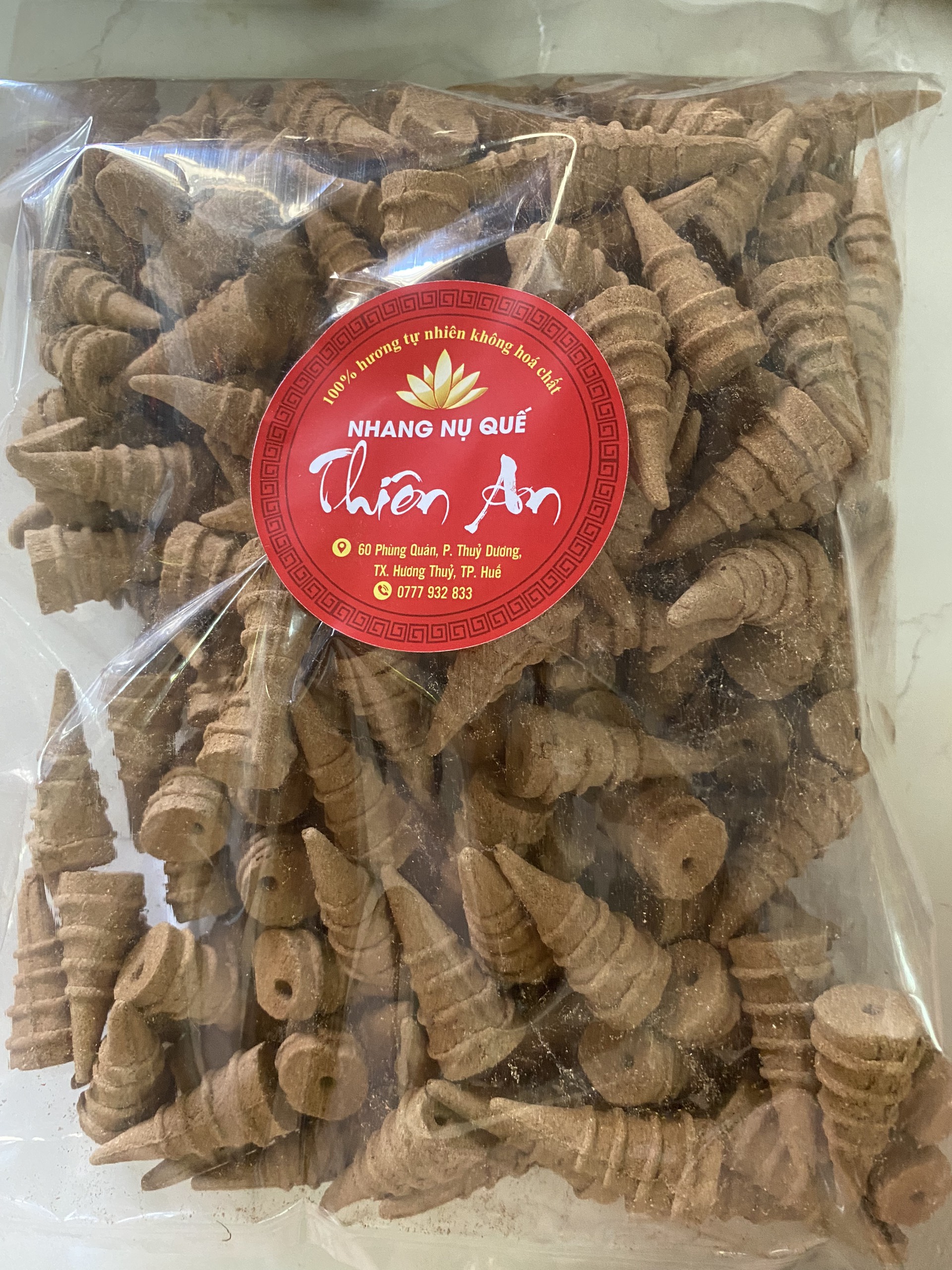 500 gram Nhang Nụ quế nụ rầm hương nhang sạch thảo mộc hương quế ít khói, không hóa chất Quế Rừng Xanh Thiên An dùng cho lư và thác khói