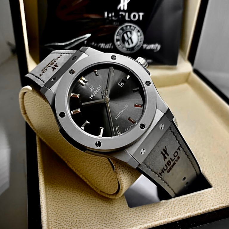 Đồng Hồ Thời Trang Nam Autumatic Dây Da Xám + Thẻ Bảo Hành 18 Tháng