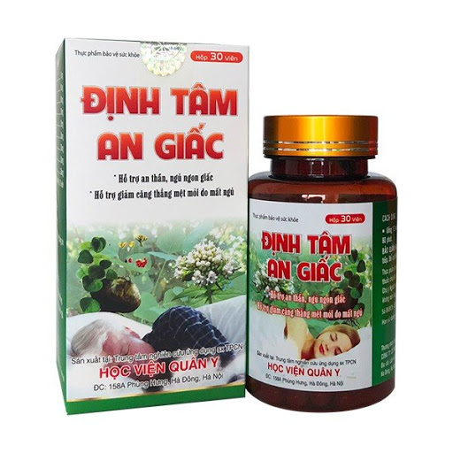 ( CHÍNH HÃNG HỌC VIỆN QUÂN Y) - ComBo 02 hộp Định Tâm An Thần, Quên ngay nỗi lo mất ngủ