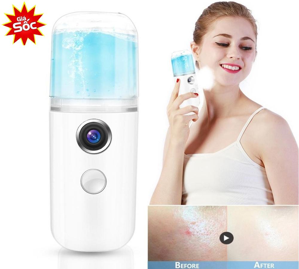 Bán Máy Xịt Khoáng NANO, Máy Phun Sương Mini Cầm Tay, Máy Phun Sương Nano Tạo Ẩm Cho Da, Được Bảo Hành Bởi DLT STORE, Xả Kho giảm giá cực sốc, thời gian khuyến mãi có giới hạn MÃ 055