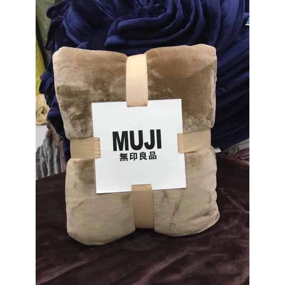 Chăn lông tuyết MUJI xuất nhật đủ màu