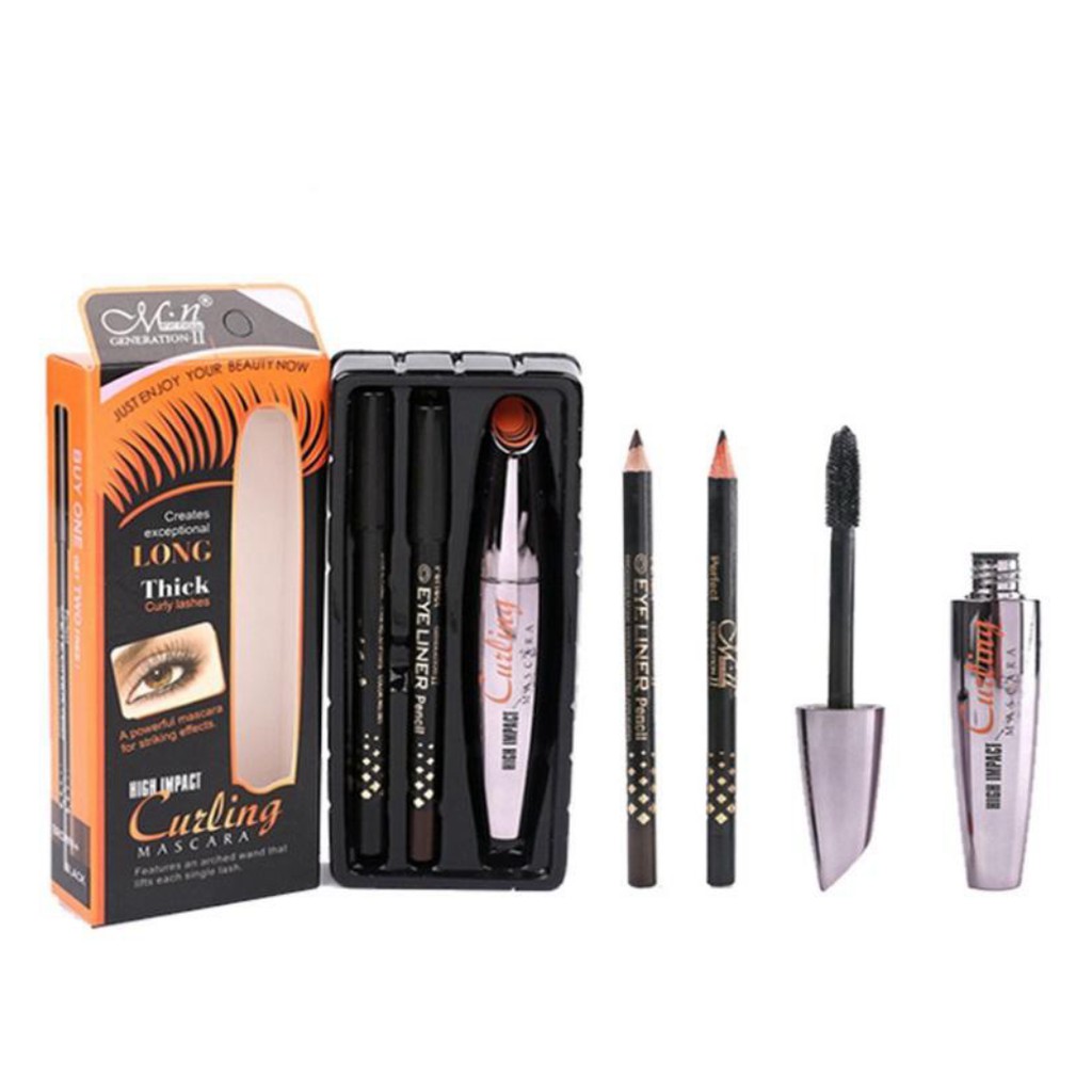 [HCM]Bộ 3 món chì kẻ mắt và mascara M.n