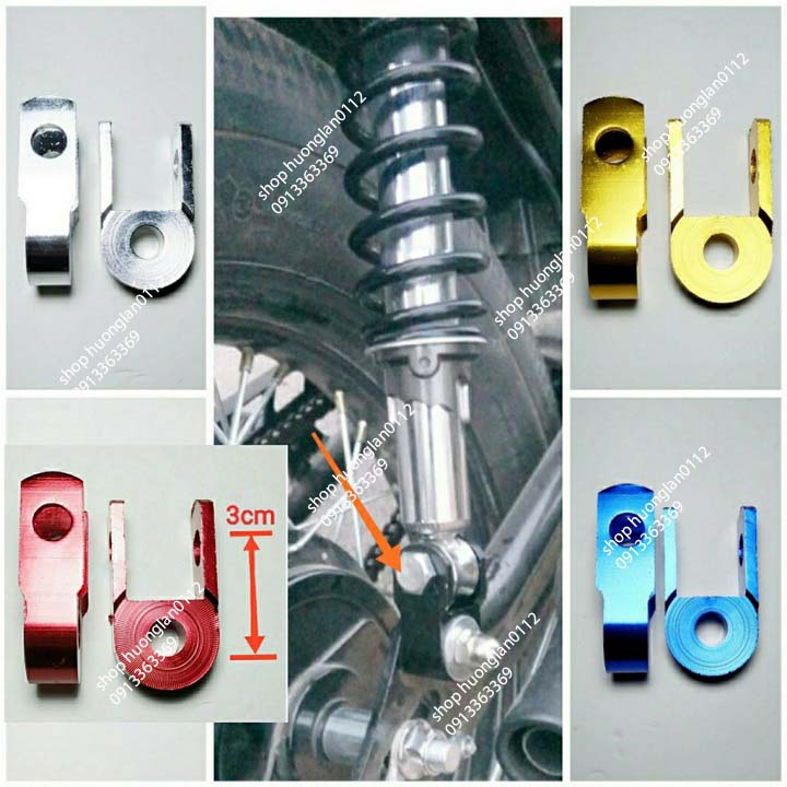 Nâng giảm xóc sau Pass tăng thụt ze máy kèm bu lông giá 1 đôi
