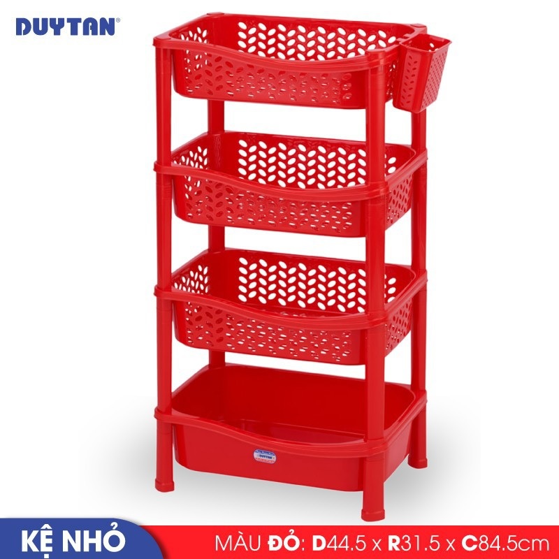 Kệ nhỏ nhựa DUY TÂN 4 ngăn (44.5 x 31.5 x 84.5 cm) - 66265 - Giao màu ngẫu nhiên