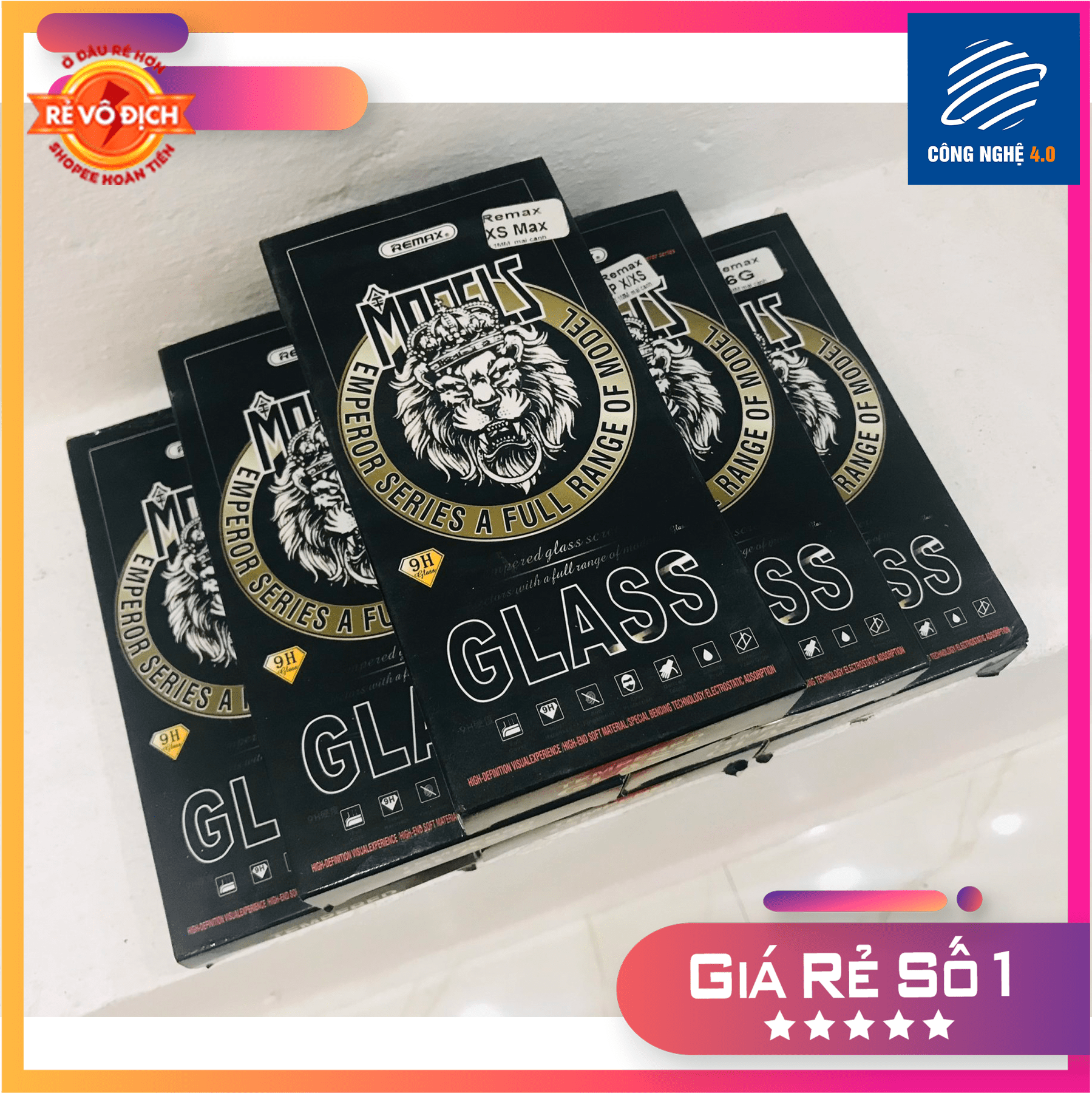 Miếng dán mặt kính cường lực Remax cho iPhone 6 / 7 / 8 / 6S+ / 7+ / 8+ / X / Xs / XsMax / 11 / 11 Pro / 11 Pro Max