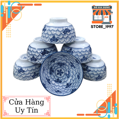 Bộ 10 chén ăn cơm bát tràng mới