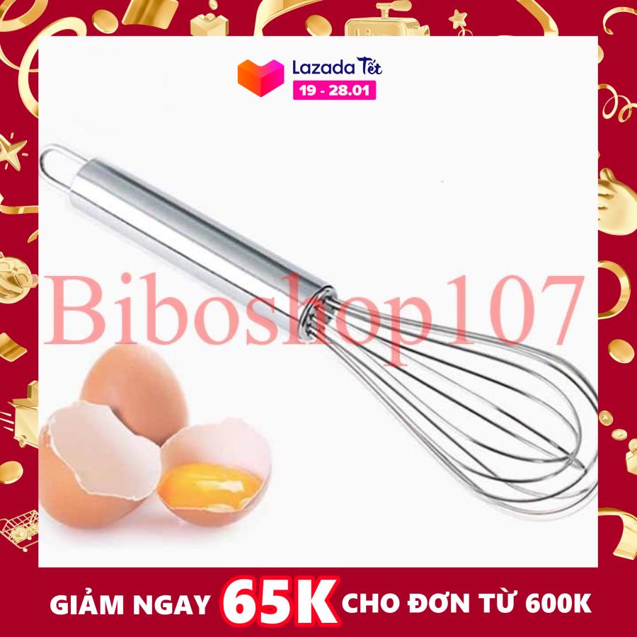 Phới đánh trứng inox 26cm (dụng cụ đánh trứng cầm tay)